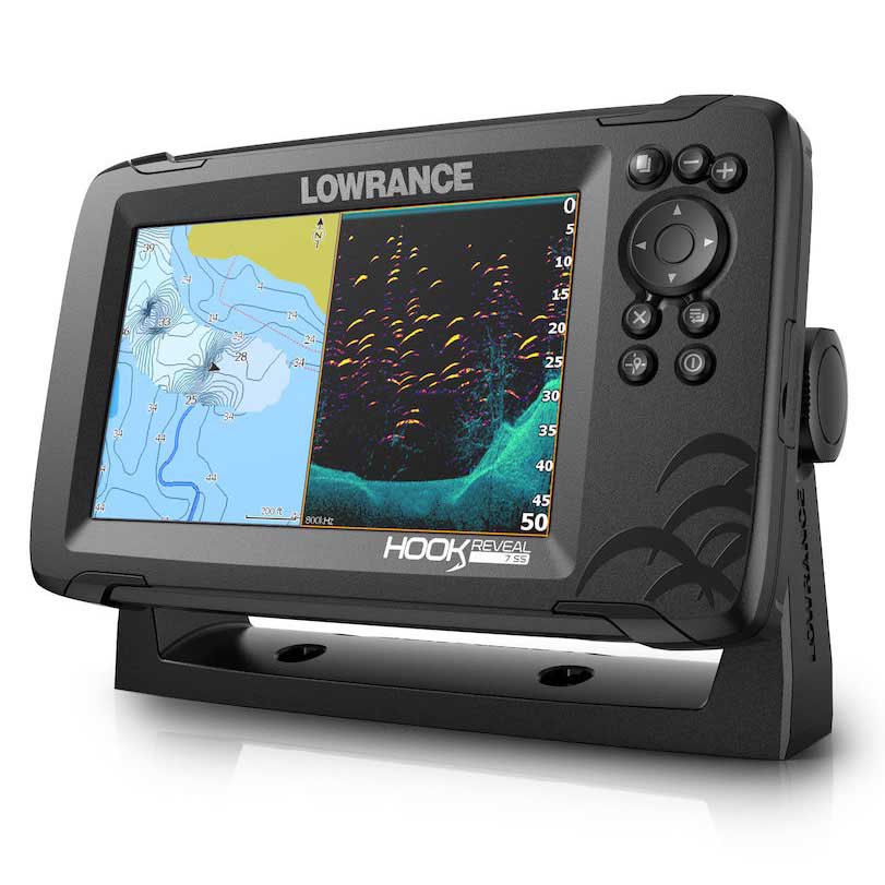 Lowrance Hook Reveal 7 50/200 Hdi Row With Transducer And World Base Map Schwarz von Lowrance