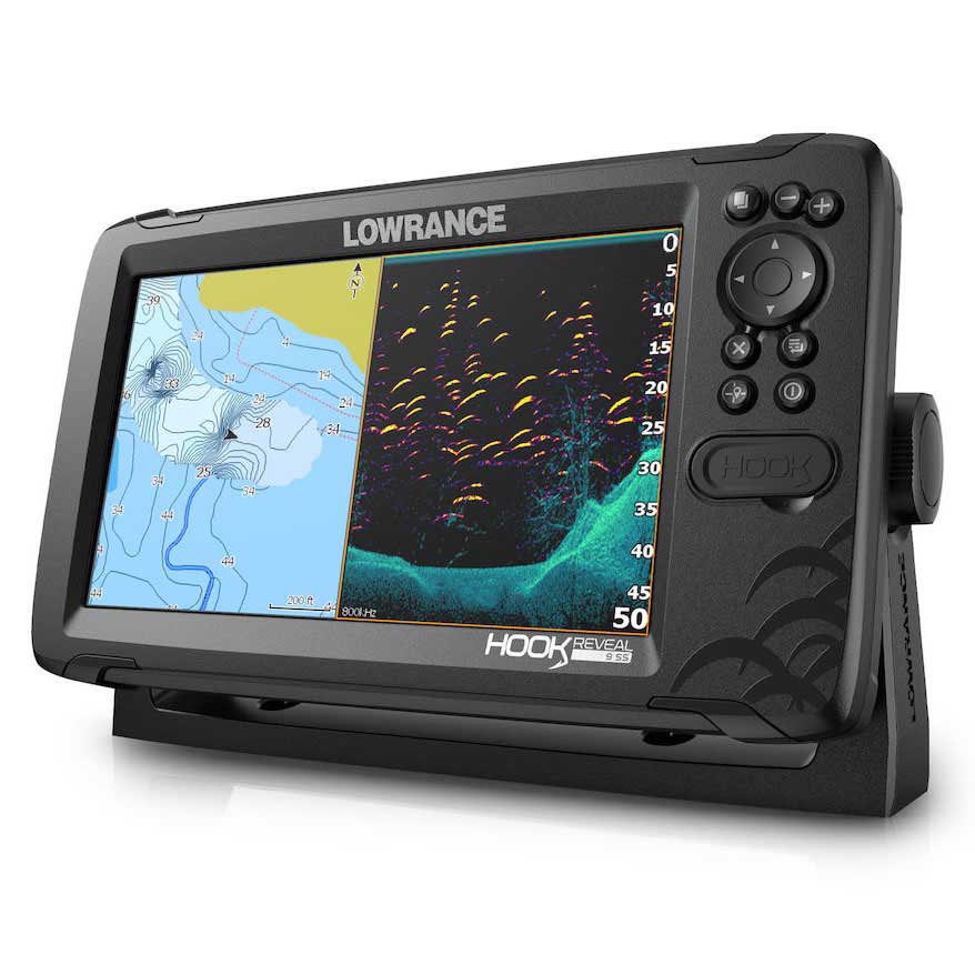 Lowrance Hook Reveal 9 50/200 Hdi Row With Transducer And Wolrd Base Map Schwarz von Lowrance