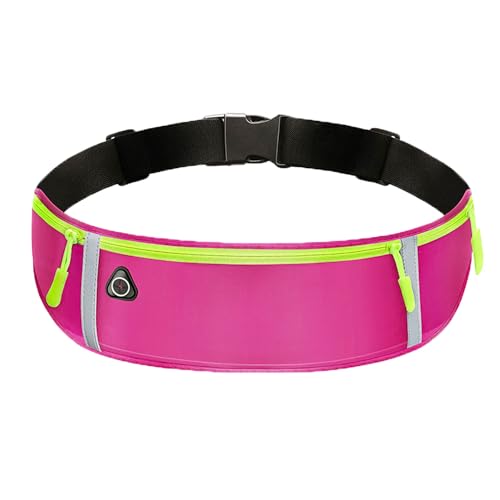 Laufgürtel für Handy, wasserdichte und Verstellbare Lauftasche, Hüfttasche für Joggen, Fitness, Radfahren, Reisen und Outdoor-Aktivitäten (Rosa) von Lrikas