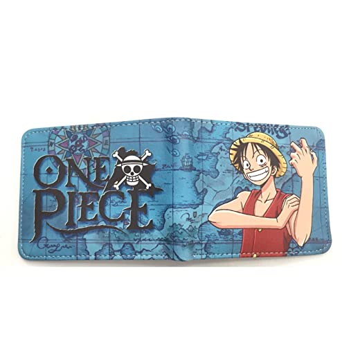 Lsiwen Anime geldbörse Anime One Piece Luffy Chopper Umgebendes kurzes faltbares Portemonnaie für Jungen und Mädchen, Student, Geldbörse, PU-Kartenhalter von Lsiwen