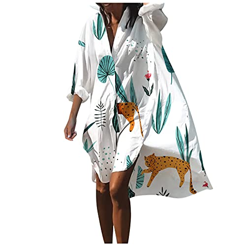 Strandkleid Damen Bikini Cover Up Boho Kleidung Strandponcho Bademode Tuch Sommer Poncho Strand Urlaub Kimono Strandmode Strandshirt Hawaii Locker Pareos Strandtunika von Luadnysin