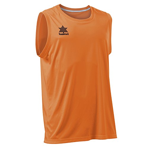 Luanvi Orange Pol | Basket Ärmelloses Herren und Damen-Sport Shirt Tank Top Farbe, 3XS von Luanvi