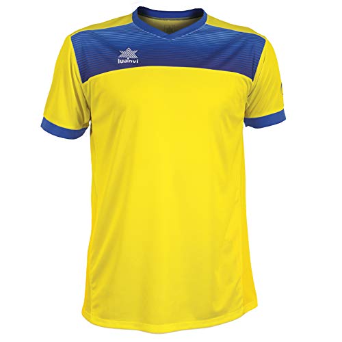 Luanvi Bolton Tennis-Shirt für Herren, kurzärmelig, Herren, Tennis-T-Shirt mit kurzen Ärmeln., 07812_00313XS, gelb, 3XS von Luanvi
