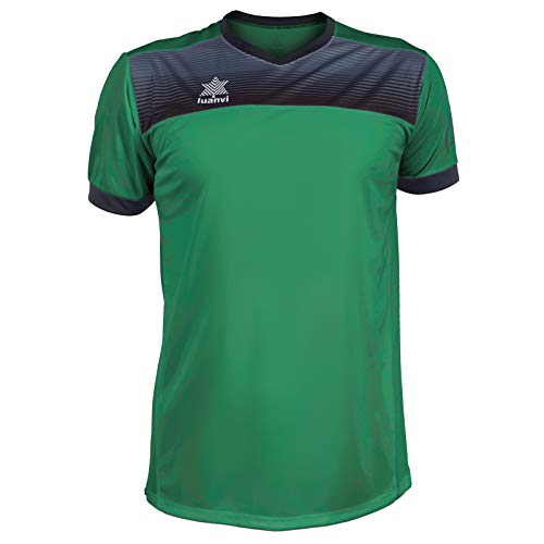 Luanvi Bolton Tennis-Shirt für Herren, kurzärmelig, Herren, Tennis-T-Shirt mit kurzen Ärmeln., 07812_0054XXS, grün, XXS von Luanvi