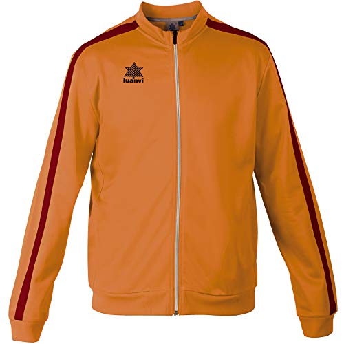 Luanvi Gama Trainingsanzug für Herren, Herren, Trainingsjacke für Spaziergänge., 086920100-/4XS, orange, 4XS (40-48cm) von Luanvi