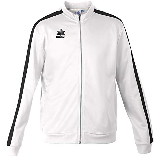 Luanvi Herren Trainingsjacke Gama, Herren, 086920999-/4XS, weiß, 4XS (40-48cm) von Luanvi