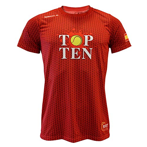 Luanvi Limited Edition Technisches T-Shirt Top Ten, Herren, Herren, 12839, rot, XXS von Luanvi