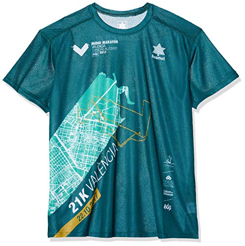 Luanvi Maraton Vcia Fta17 C Technisches Lauf-T-Shirt, Unisex, Erwachsene, Grün, S von Luanvi