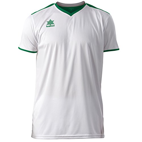 Luanvi Match Sport-T-Shirt für Herren, Herren, T-Shirt mit kurzen Ärmeln., 9402, weiß, 3XS von Luanvi