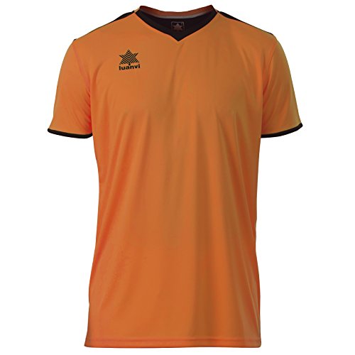 Luanvi Herren Match T-Shirt mit kurzen Ärmeln, orange, 3XS von Luanvi