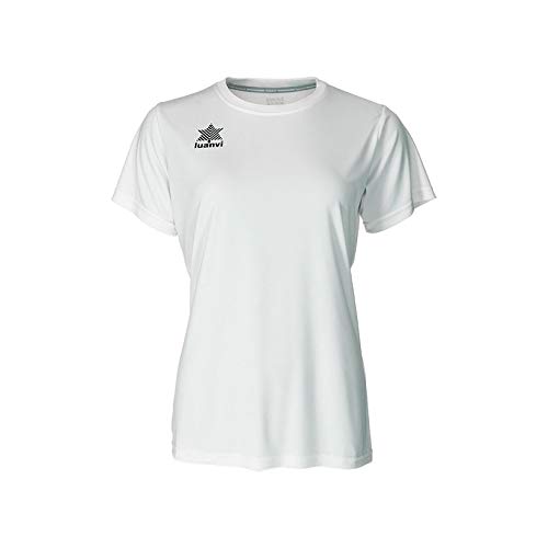 Luanvi - Pol | Atmungsaktives T Shirt Damen - Sportshirt Damen Kurzarm Farbe Weiß von Luanvi
