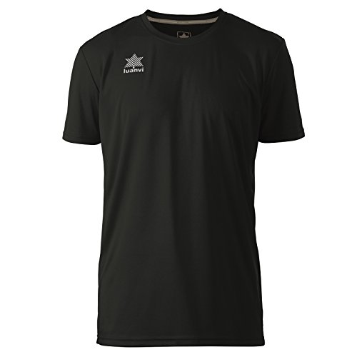 Luanvi - Pol | Atmungsaktives T Shirt Herren - Sportshirt Herren Kurzarm Farbe Schwarz von Luanvi
