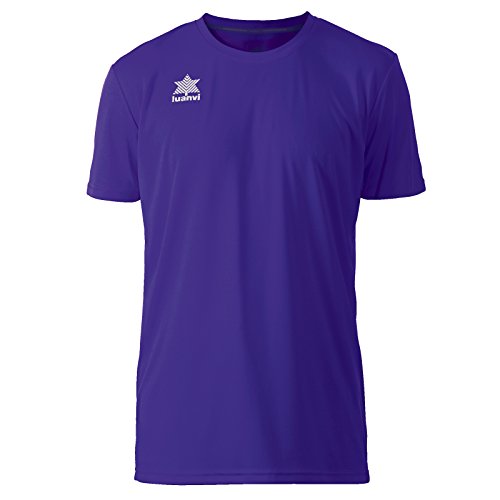Luanvi - Pol | Atmungsaktives T Shirt Herren - Sportshirt Herren Kurzarm Farbe Violett von Luanvi