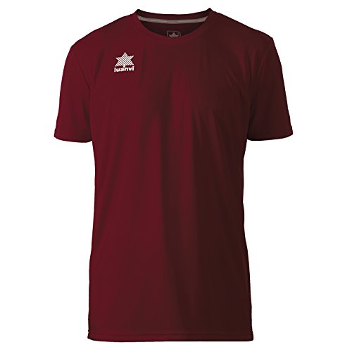 Luanvi - Pol | Atmungsaktives T Shirt Herren - Sportshirt Herren Kurzarm Farbe Weinrot von Luanvi