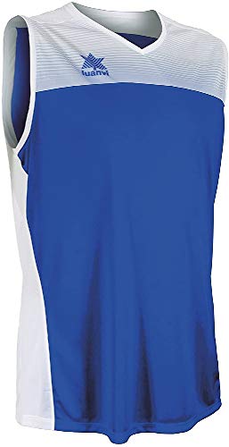Luanvi Portland Shirt Spezialisiert Basketball, Unisex Erwachsene, Unisex-Erwachsene, 07817_15024XS, blau/weiß, XXXXS von Luanvi