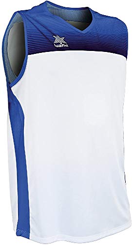 Luanvi Portland Shirt Spezialisiert Basketball, Unisex Erwachsene, Unisex-Erwachsene, 07817_1517XXS, weiß/blau, XXS von Luanvi