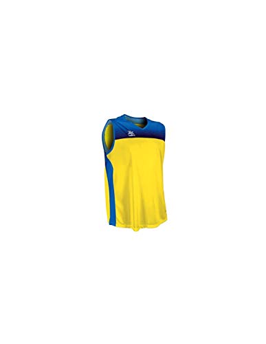 Luanvi Portland Shirt Spezialisiert Basketball, Unisex Erwachsene XXL Gelb/Blau von Luanvi
