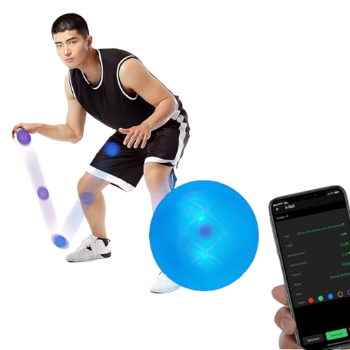 Lubeby Smart Intelligent Trainingslichter Ball App Control Reaktionstrainingsbälle Für Sportlertraining (1 Stück Ball) von Lubeby Smart