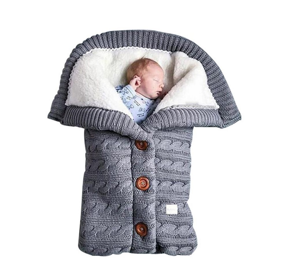 Lubgitsr Kinderschlafsack weicher Schlafsack für Säuglinge, gemütliche und Dicke Strickdecke von Lubgitsr