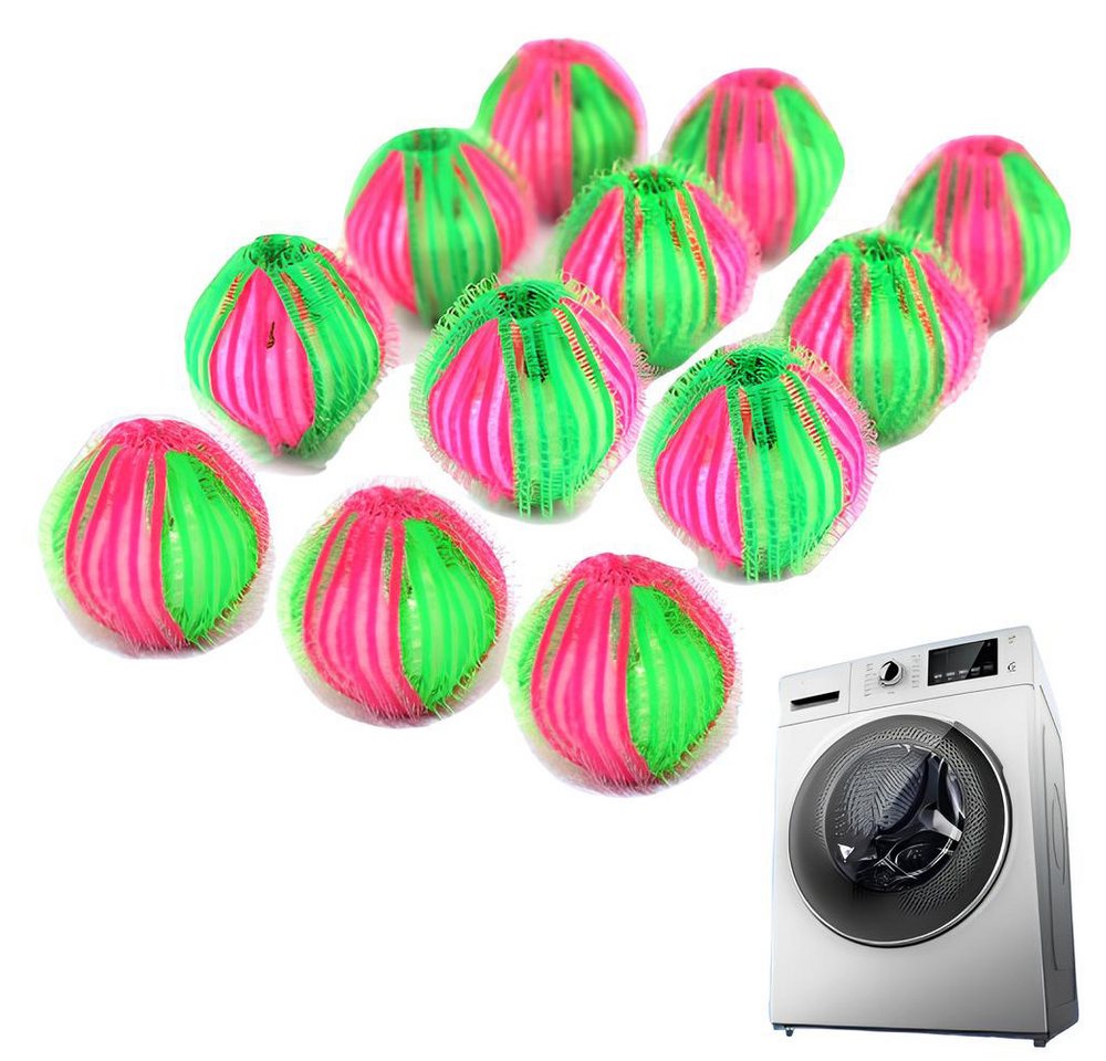 Lubgitsr Wäschekugel 12 Stücke Tierhaarentferner Waschmaschine,Fusselball für Waschmaschine (12-St) von Lubgitsr