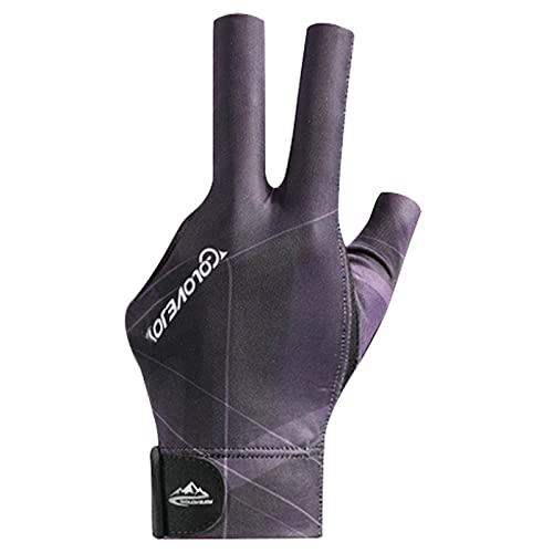 DREI Finger Billard Handschuhe, Atmungsaktive Billard-Handschuhe, Spandex, Billard, Linke Hand, DREI Finger, Billard-Handschuh, Elastizität, Billard-Trainingshandschuhe Zubehör von Luckxing