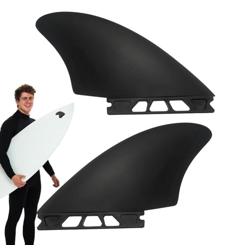 Luckxing 2-teiliges Surfbrett-Flossen-Set, Surfbrett-Heckruder-Set, 2 Stück - Flexible Paddleboard-Surfflossen Longboard-Flossen,Kompakte Stand-Up-Paddle-Board-Flossen, Paddle-Board-Zubehör für von Luckxing