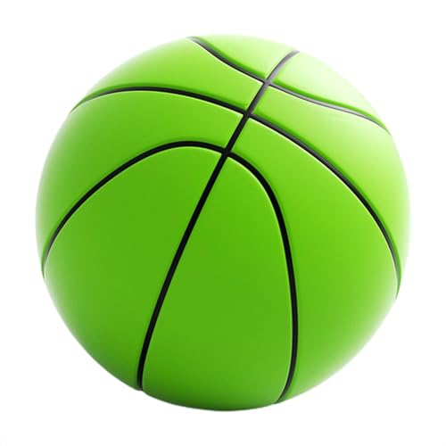 Silent Basketball, Leiser Indoor Basketball, 3D Soft Basketball Ball Silent Ball Hochbelastbarer Silent Basketball, Hochelastisch Silent Basketball, Schaumstoffball, Leise Spielzeugbälle Für Kinder von Luckxing