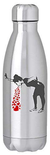 Luckyprint Banksy Love Sick Girl Street Art 350ml Wasserflasche Thermal von Luckyprint