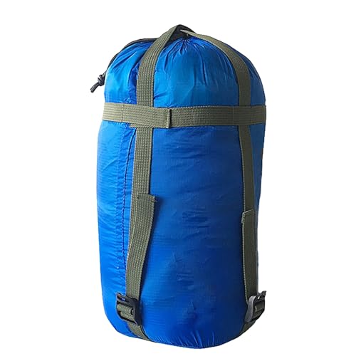 Camping-Schlafsack, 34-Jahreszeiten-Schlafsack für Outdoor-Wanderungen, Rucksackreisen, perfekt für Reisen, leichte, Schlafsäcke mit Umschlag für Erwachsene und Mädchen (Sky Blue, One Size) von Luckywaqng