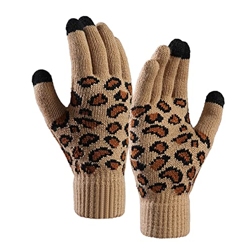 Luckywaqng Handschuhe Handschuhe Warme Ski Herren Reiten Outdoor Handschuhe Damen und Erwachsene Fleece Winddicht Sport Sicherheit Sicherheit Sporthundehorn (A, One Size) von Luckywaqng