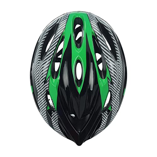 Luckywaqng Outdoor-Helm MTB Rennrad Fahrrad-Helm Unisex-Fahrrad Zubehör Fahrrad Licht Kind (Green, One Size) von Luckywaqng
