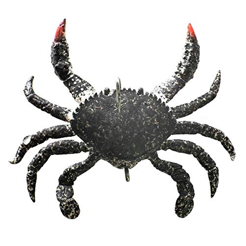 Luckywaqng Simulation Tackles Blackfish Crab neu Salzwasser-Köder- Köder- Angelruten Set Norwegen (Black, One Size) von Luckywaqng