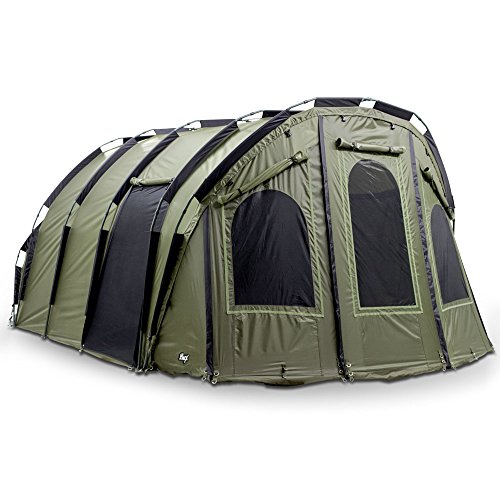 Lucx® Bigfoot Bivvy 4 bis 6 Personen Angelzelt Karpfenzelt 2 3 4 5 6 Mann Anglerzelt Carp Dome Fishing Tent von Lucx