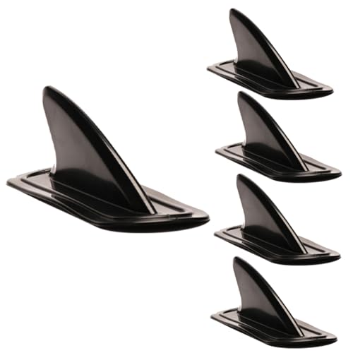 Luejnbogty Schwarze PVC-Surfbrett-Seitenflossen Surfflosse für Aufblasbares Paddle-Board Surf Water Wave Fin SUP-Zubehör von Luejnbogty