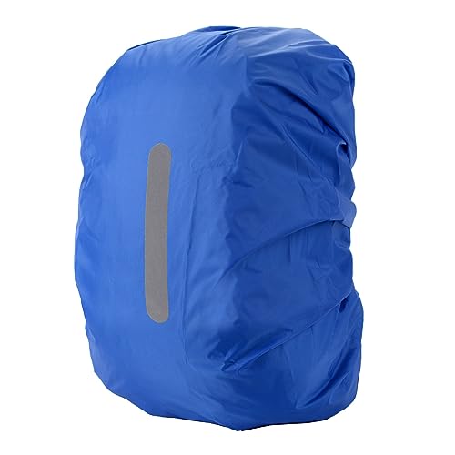 Lukery 2 Stück Regenschutz für Rucksäcke mit Reflexstreifen, Universeller Wasserdichter Rucksack Regenschutz (17-80L) für Radfahren, Reisen, Wandern, Camping, Klettern (XXL-für 75-80L,Blau) von Lukery