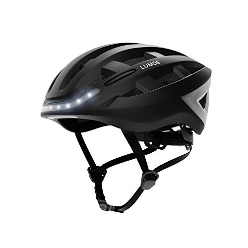 Lumos Kickstart Smart-Helm | Fahrradzubehör | Vorder- und Rücklicht (LED) | Blinker | Bremslichter | Bluetooth-Verbindung | Erwachsene: Männer, Frauen (Charcoal Black) von Lumos