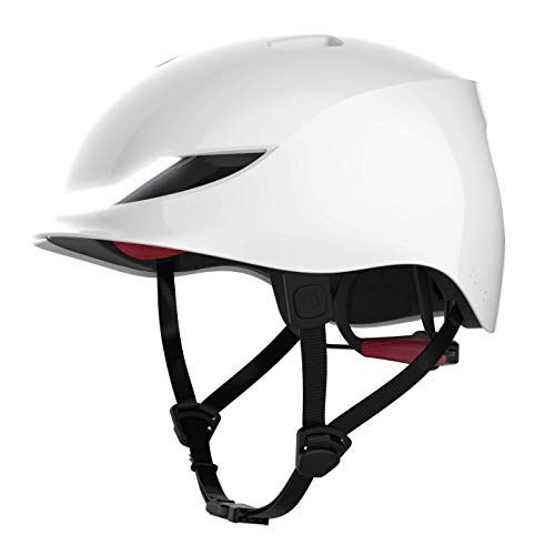 Lumos Matrix Smart-Helm | Urban | Skateboard-, Roller- und Fahrradzubehör | Vorder- und Rücklicht (LED) | Blinker | Bremslichter | Bluetooth-Verbindung | Erwachsene: Männer, Frauen (Jet White) von Lumos