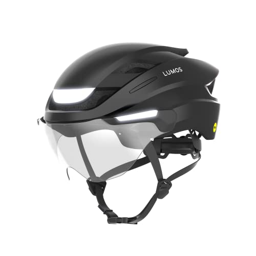 Lumos Ultra E-Bike Smart-Helm | NTA 8667 Zertifiziert | LED-Front- & Rücklichter | Einziehbares Visier | App-Steuerung | Für E-Bike, Scooter, Radfahren | Erwachsene, Männer, Frauen von Lumos