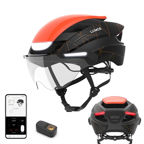Lumos Ultra E-Bike Smart Helm | NTA 8667 zertifiziert | LED-Leuchten vorne & hinten | einziehbarer Gesichtsschutz | App-gesteuert | E-Bike, Roller, Radfahren, Fahrrad | Erwachsene, Herren und Damen von Lumos