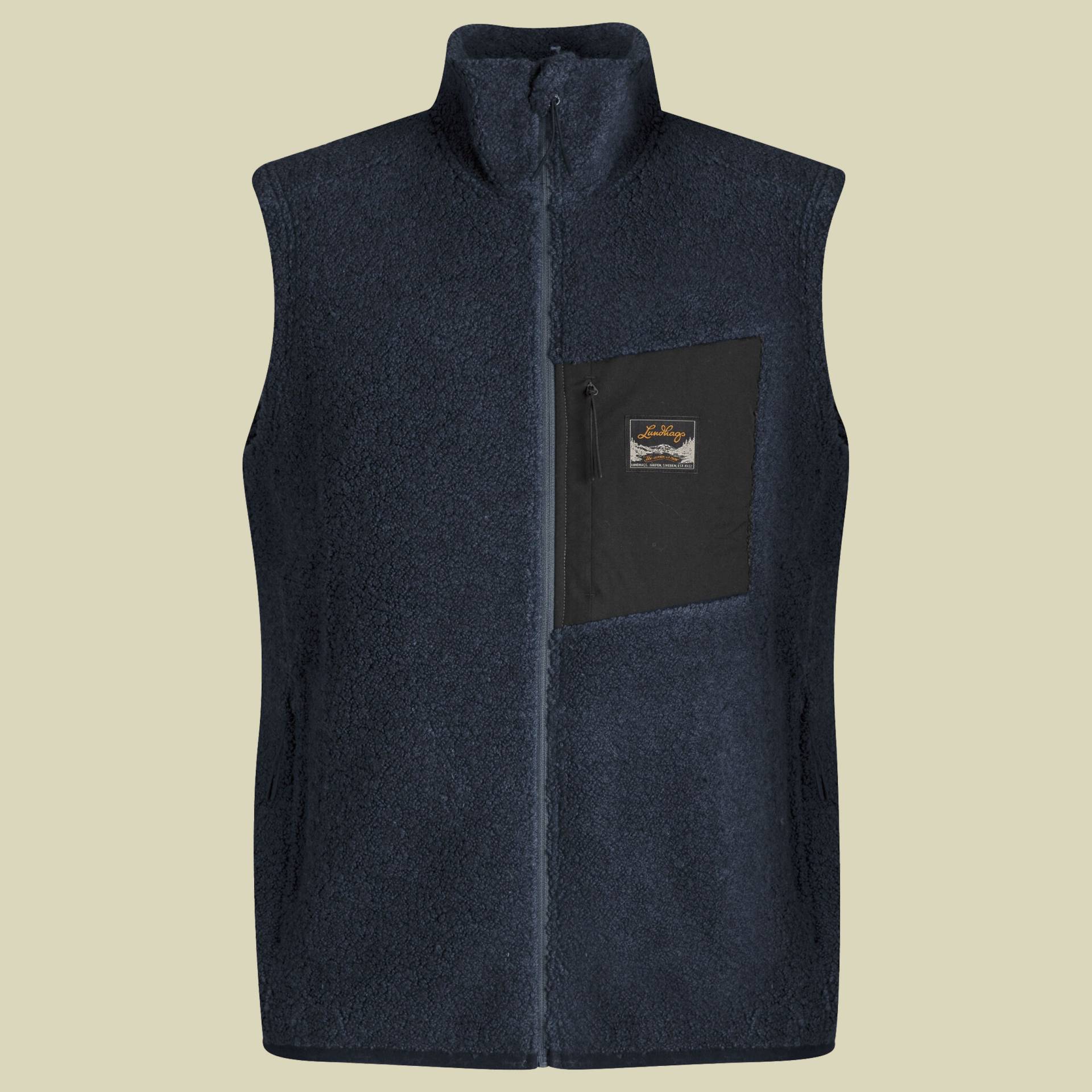 Flok Wool Pile Vest Men Größe L  Farbe light navy von Lundhags