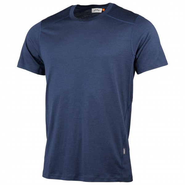 Lundhags - Gimmer Merino Light Tee - T-Shirt Gr L;M;S;XL;XXL blau;schwarz/grau von Lundhags