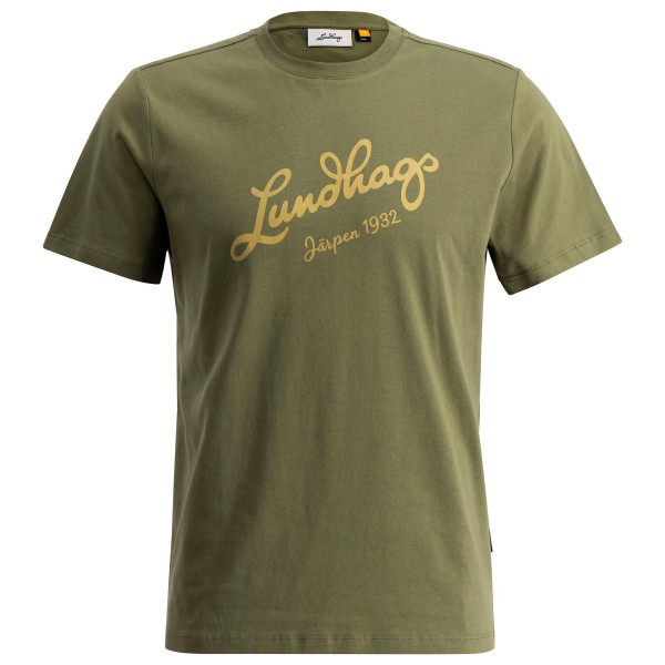 Lundhags - Järpen Logo T-Shirt - T-Shirt Gr L;M;S;XL;XXL blau;oliv von Lundhags