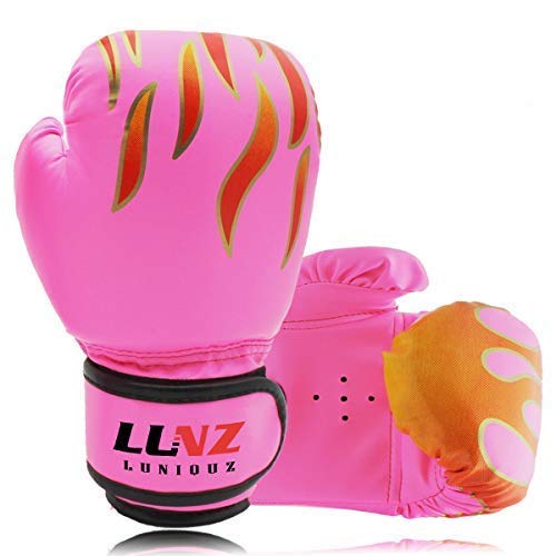 Muay Thai Kickboxen und Sandsack Sport Luniquz Kinder Boxhandschuhe Box-Handschuhe für Kinder von 3-16 Jahre Training Gloves 4OZ 6OZ 8OZ zum MMA 