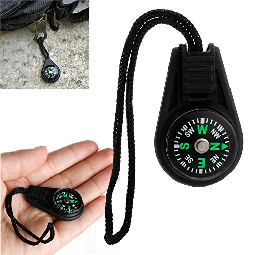 Autone Mini-Reißverschluss-Kompass für Rucksack und Tasche, mit Gurt, für Sport von Lunji