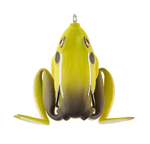 Lunkerhunt Lunker Frog, King Toad – Fishing Lure with Realistic Design, Legs Extend and Retract in Use, Great for Bass and Pike, Freshwater Lure with Hollow Body, Weighs ½ oz, 2.25” Length von Lunkerhunt