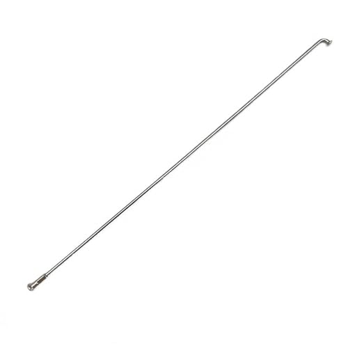 LuoShaiu Fahrradspeichen 10 STÜCKE 14g Edelstahl Speichen Mountainbike Bar Stahldraht Rennrad Bar Speichenkappe Silber Speichen(26.3cm) von LuoShaiu