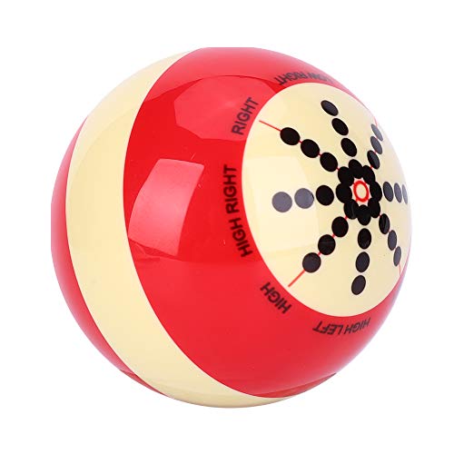 Tragbarer Queueball, 57mm Spielball, Billardkugel, Standard-Billardtisch, Billard-Trainings-Queuekugeln mit 4 Punkten, Zubehör Zur Übungstrainingsunterstützung für Pool-Acht-Bälle von Luqeeg