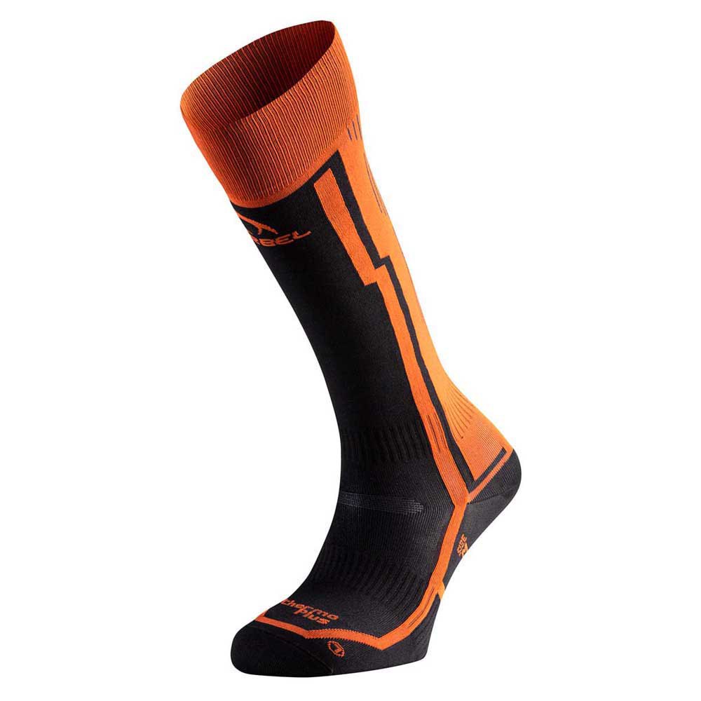 Lurbel Ski Pro Six Long Socks Orange,Schwarz EU 39-42 Mann von Lurbel