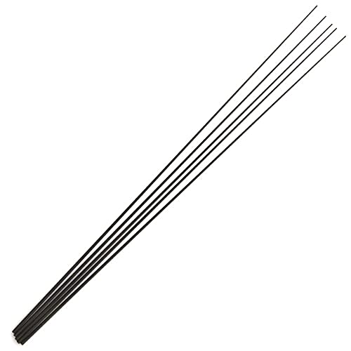 LureSport 5 Stück 39 cm solide Carbon-Rutenspitze blanko ohne Lackierung Rutenbaukomponenten Angelruten-Reparatur DIY-Zubehör (oben 0,8 mm Hintern 2,1 mm) von LureSport