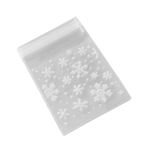 Lurrose 200 Stück Kleine Zellophantüten Weiße Beutel Kunststoff-Verpackungsbeutel Transparente Geschenktüten Party-Geschenktüten Weihnachts-Cellophan-Beutel Transparente von Lurrose